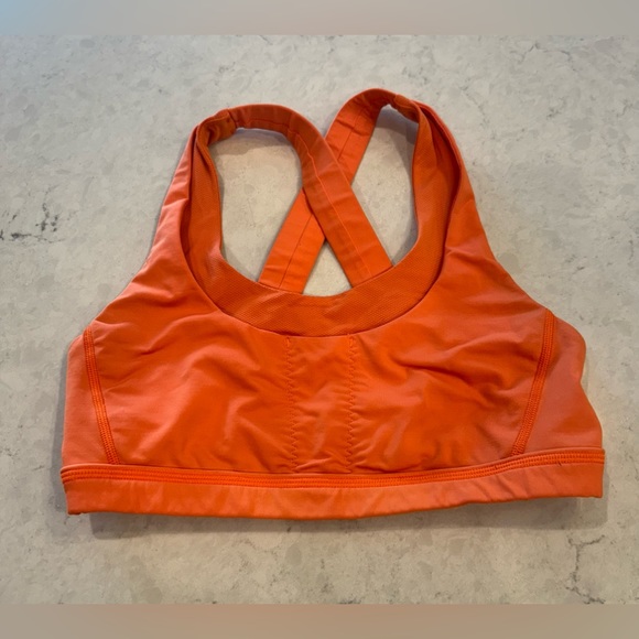 lululemon athletica Other - Lululemon Run: Stuff Your Bra II ORANGE Size 6/8 Run Yoga Gym Sports Bra